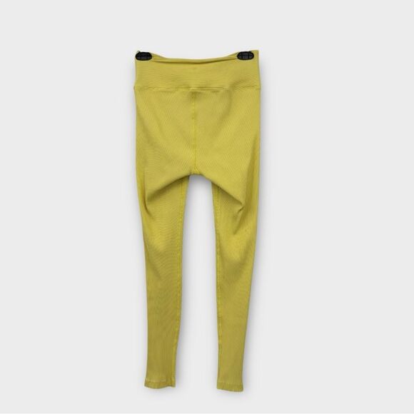 Year of Ours Football Lace-Up Ribbed Legging in Yellow Women’s Size M - Picture 6 of 7